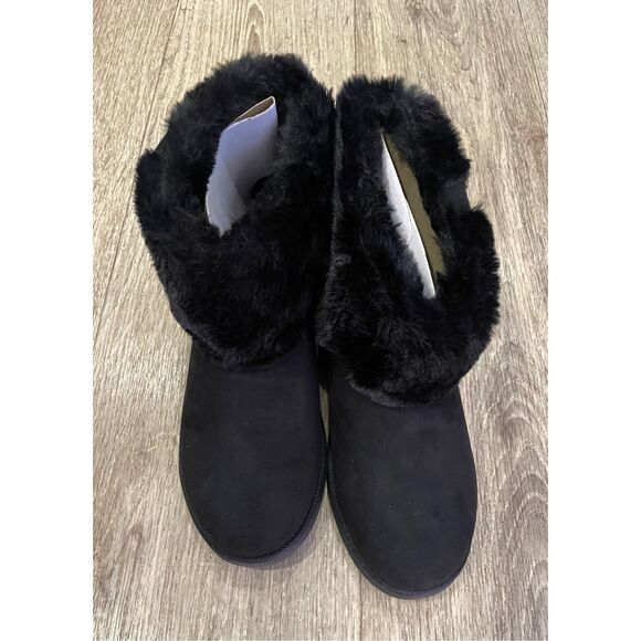 Juicy Couture Klaire Slip On Boots Black Buckle Women’s 8 New - Picture 9 of 12